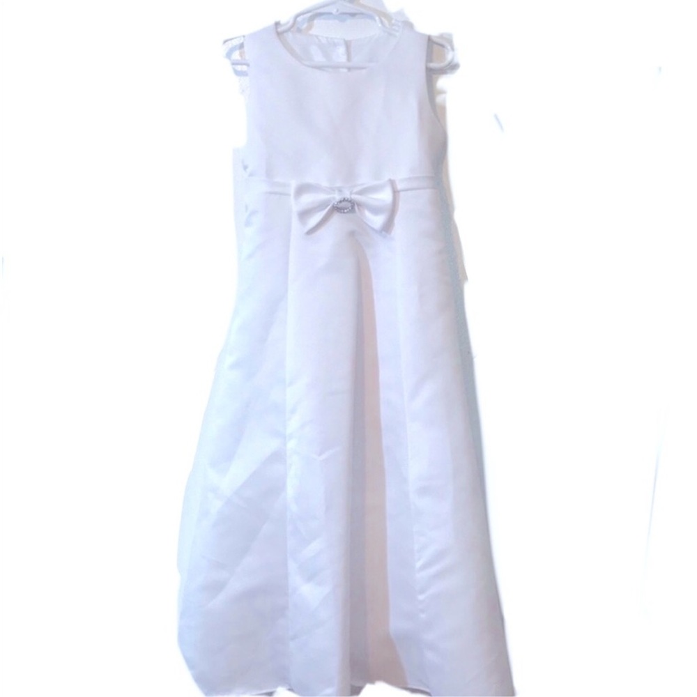Sweet Pea and Lilli White Formal Dress Girl’s Size 5 Communion Confirmation XC